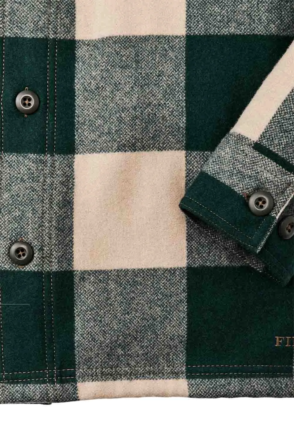 JAC-SHIRT Pine/Beige Check sold by REVOLVR Menswear product image thumbnail 5