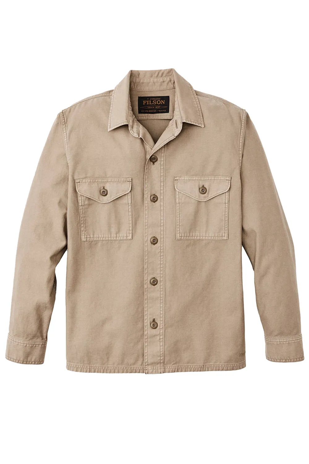 FIELD JAC-SHIRT Gray Khaki sold by REVOLVR Menswear