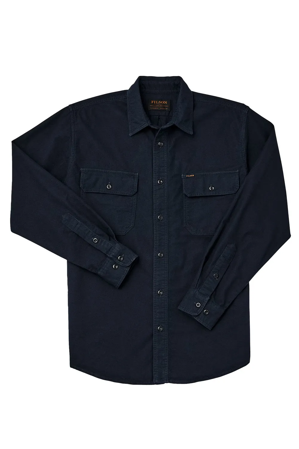 FIELD FLANNEL SHIRT Nightblue sold by REVOLVR Menswear