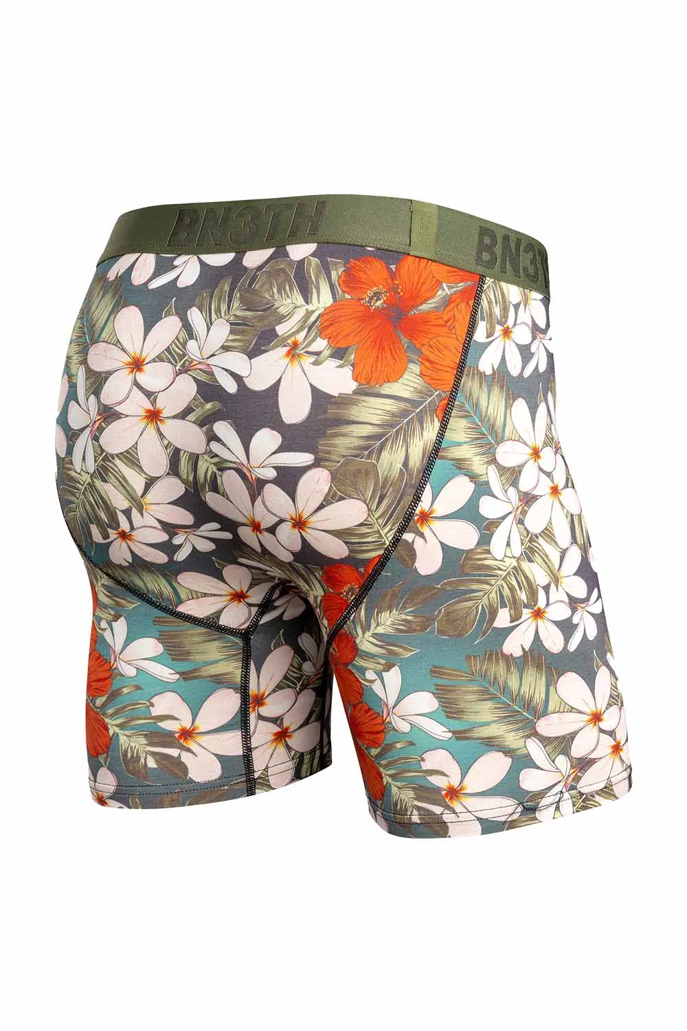CLASSIC BOXER BRIEF WITH FLY Hibiscus Paradise Indo sold by REVOLVR Menswear product image thumbnail 2