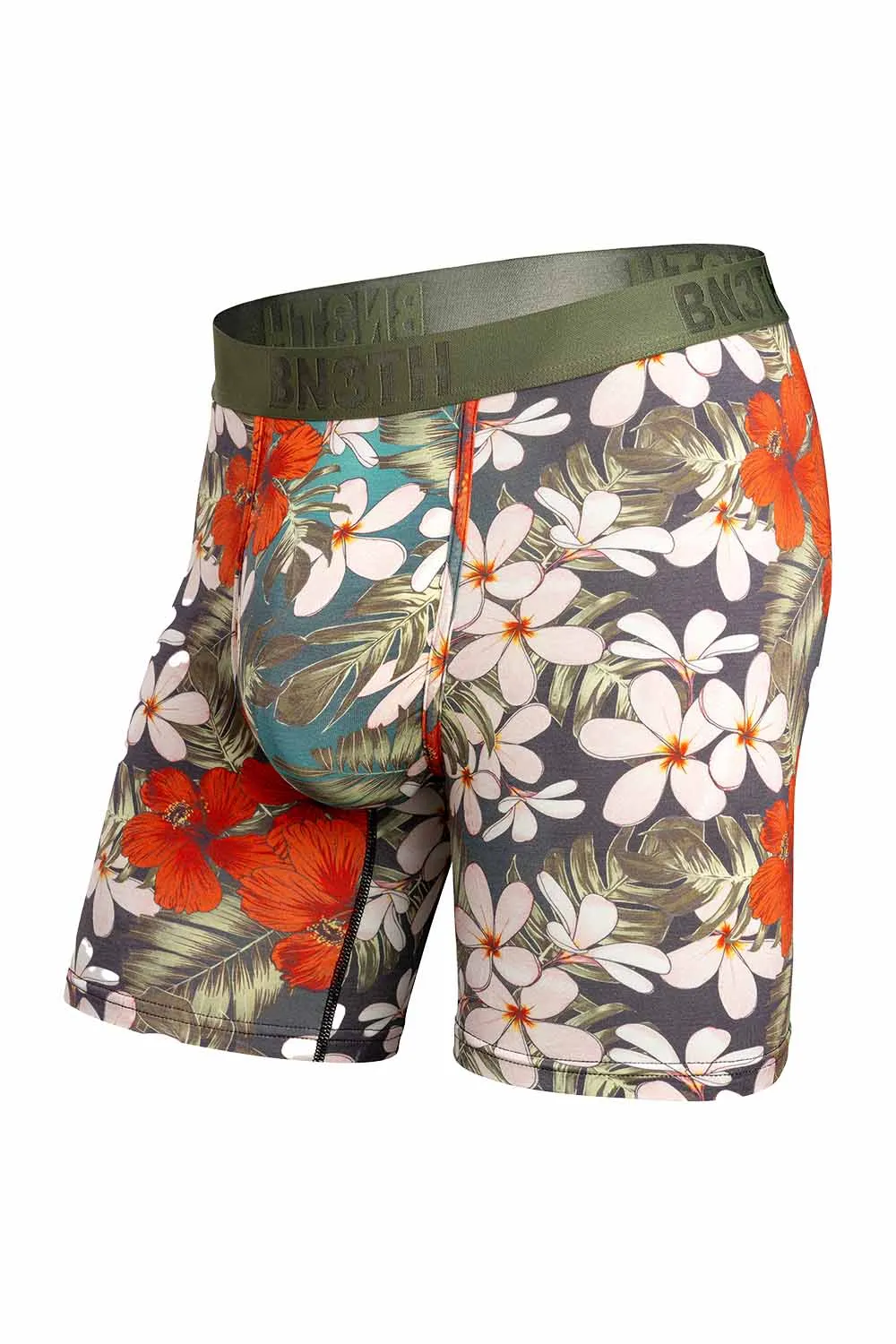 CLASSIC BOXER BRIEF WITH FLY Hibiscus Paradise Indo sold by REVOLVR Menswear