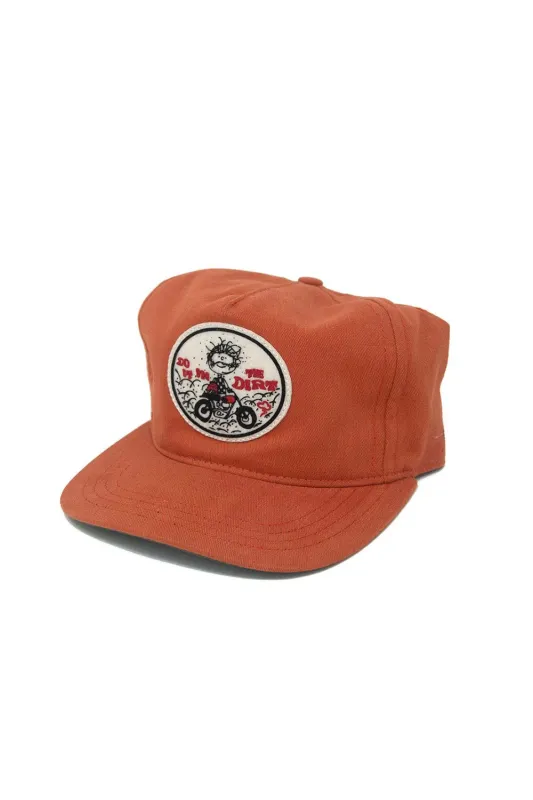 IN THE DIRT II STRAPBACK Burnt Orange made by REVOLVR Menswear