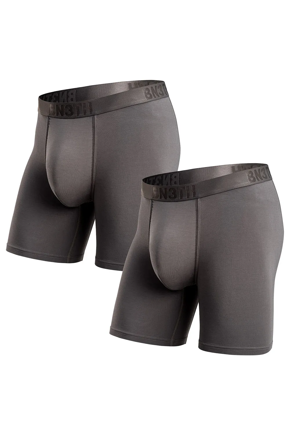 CLASSICS BOXER BRIEF WITH FLY 2 PACK Gargoyle/Gargoyle sold by REVOLVR Menswear