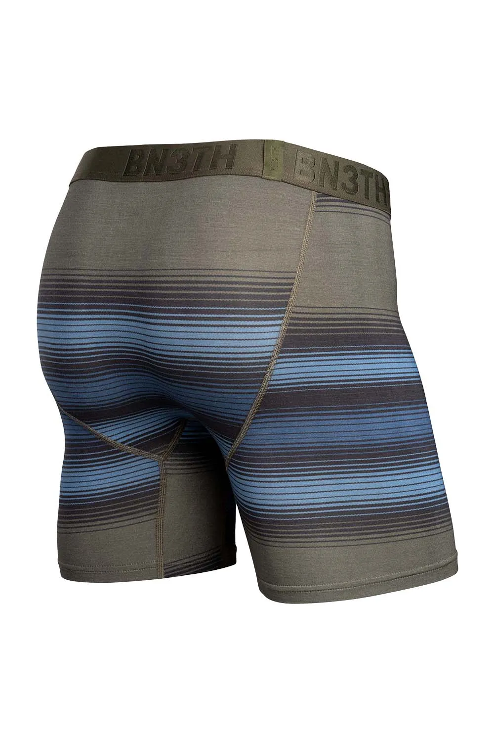 STRIPES PRINTS BOXER Rhythm Stripe Moss sold by REVOLVR Menswear product image thumbnail 2