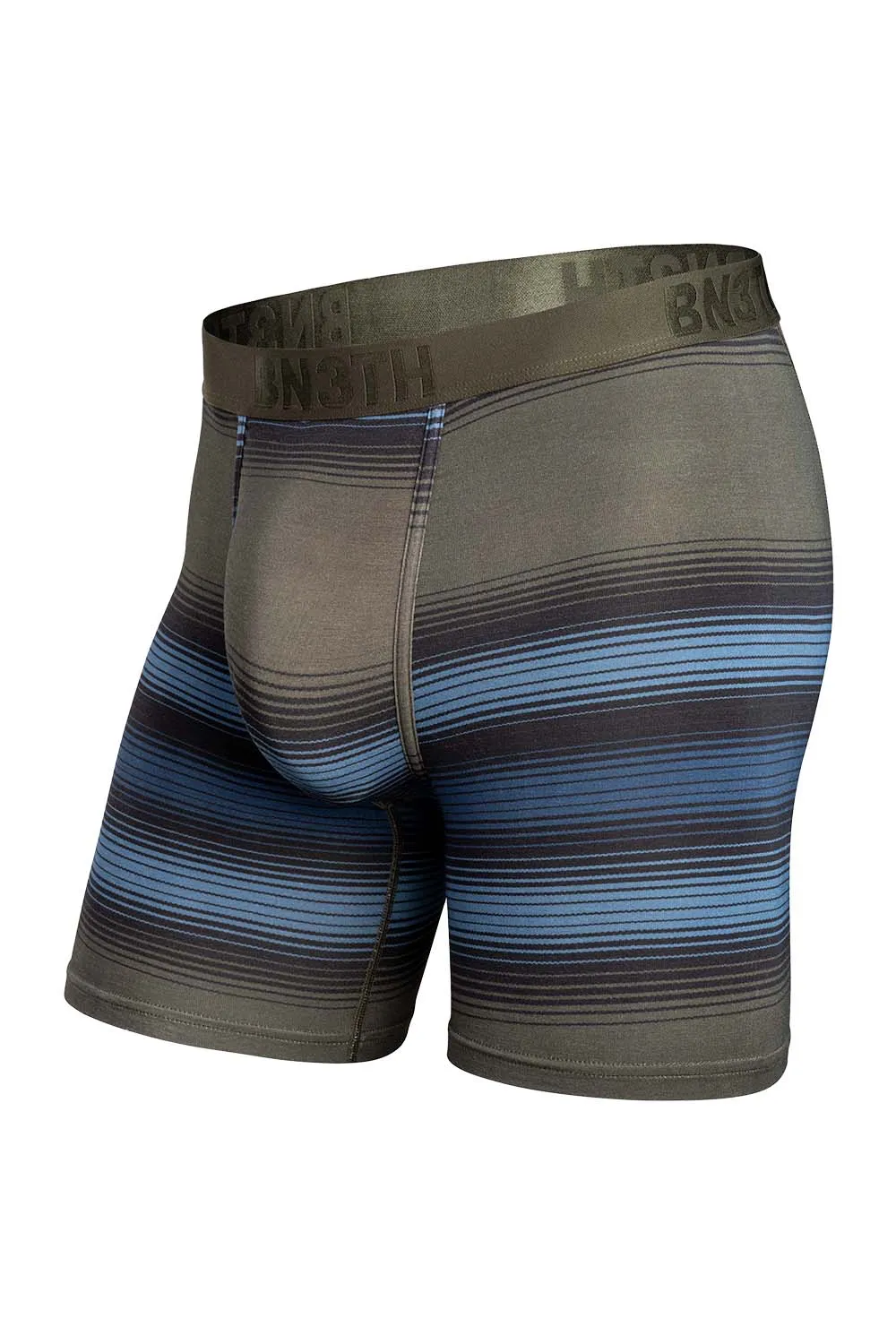 STRIPES PRINTS BOXER Rhythm Stripe Moss sold by REVOLVR Menswear