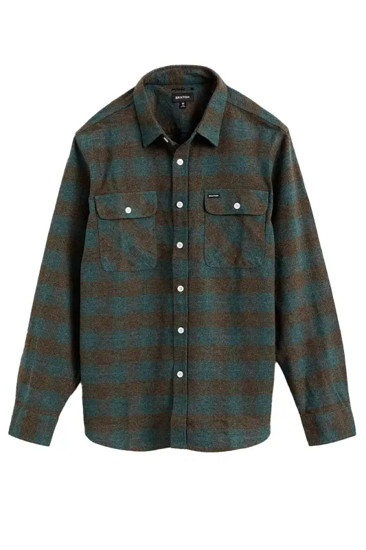 BOWERY LS FLANNEL Ocean sold by REVOLVR Menswear