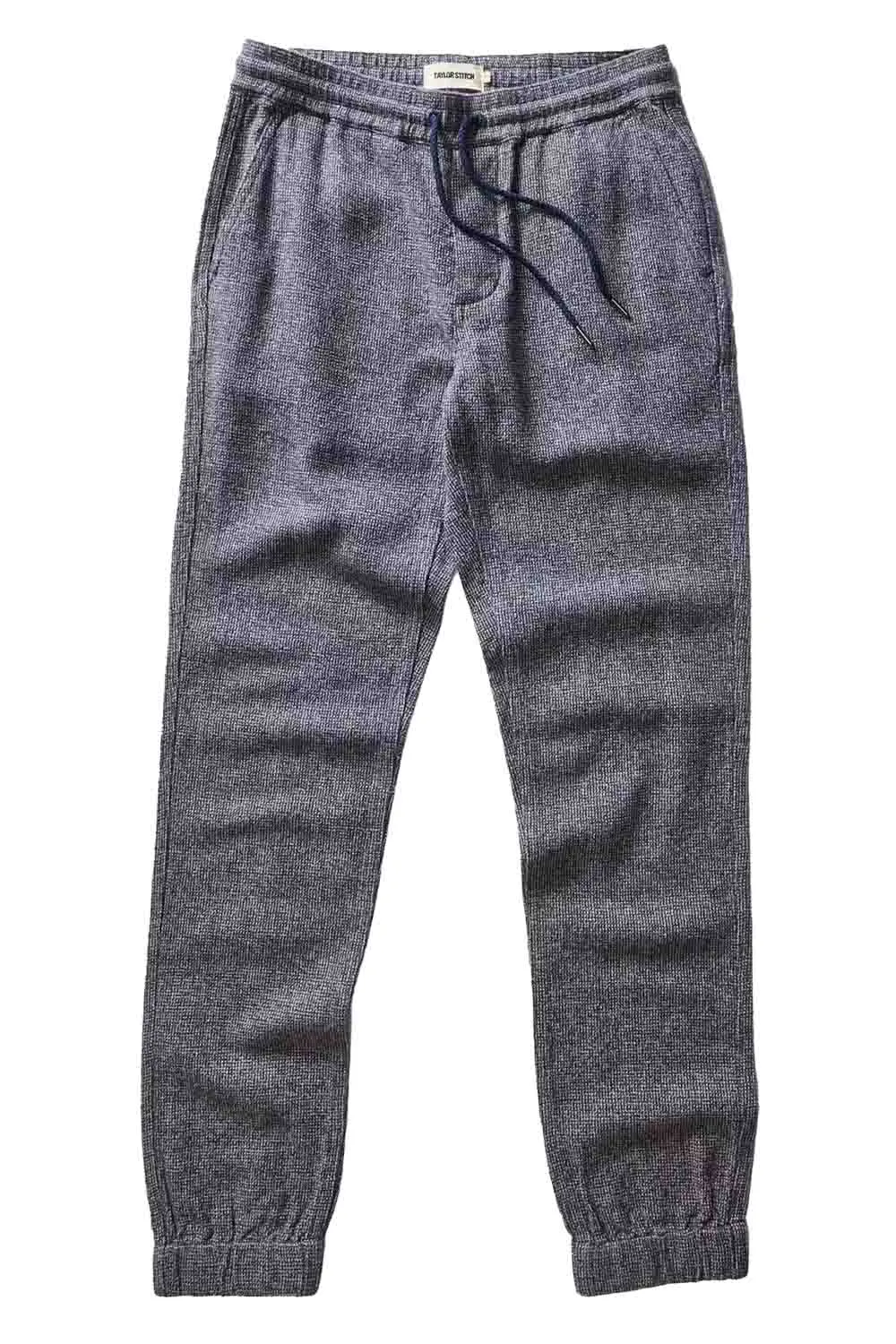 THE APRES PANT Navy Linen Tweed sold by REVOLVR Menswear