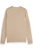 LINEN BLEND JUMPER Soft Camel Melange sold by REVOLVR Menswear