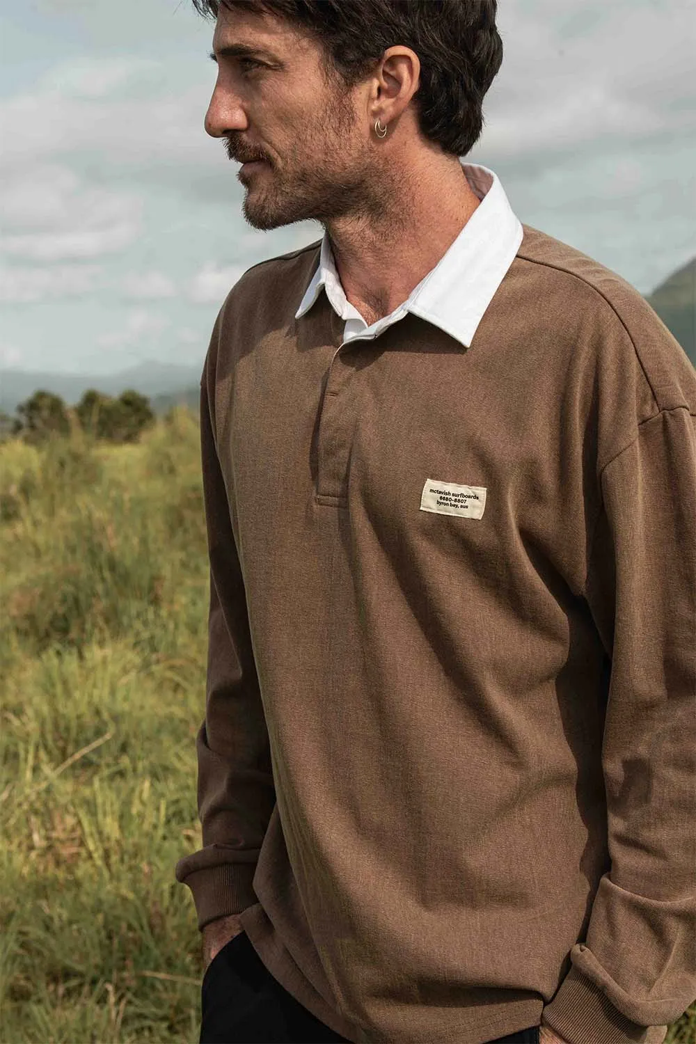 RUGBY POLO Brown sold by REVOLVR Menswear product image thumbnail 2