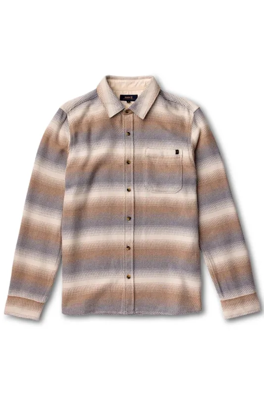 CROSSROADS FLANNEL Stripe Bone sold by REVOLVR Menswear