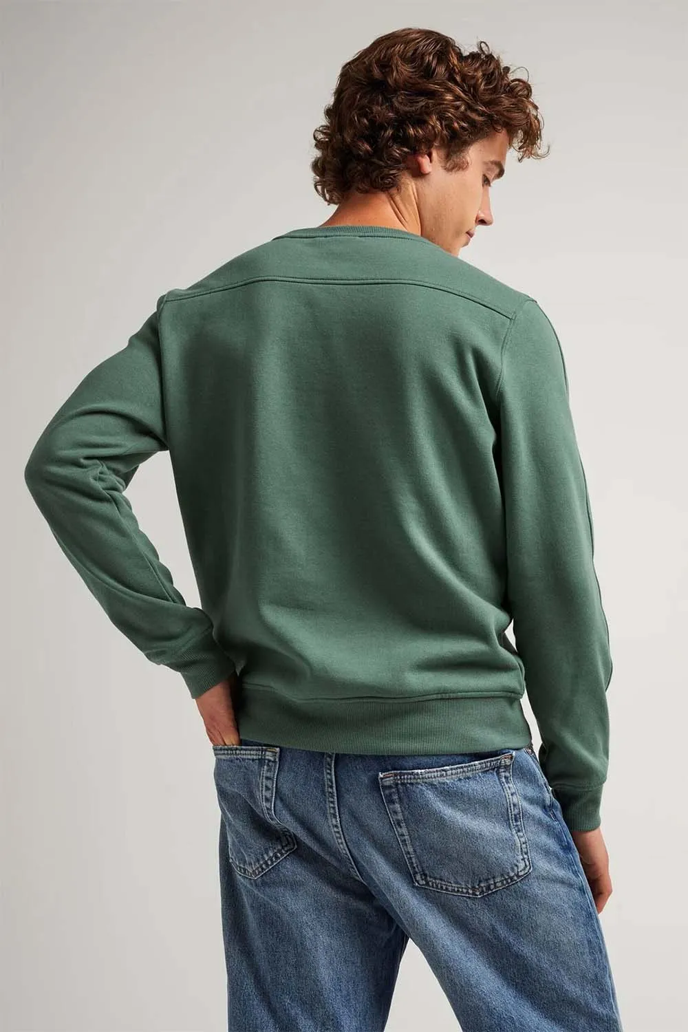 RP CREW SWEATSHIRT Sage Leaf sold by REVOLVR Menswear product image thumbnail 2