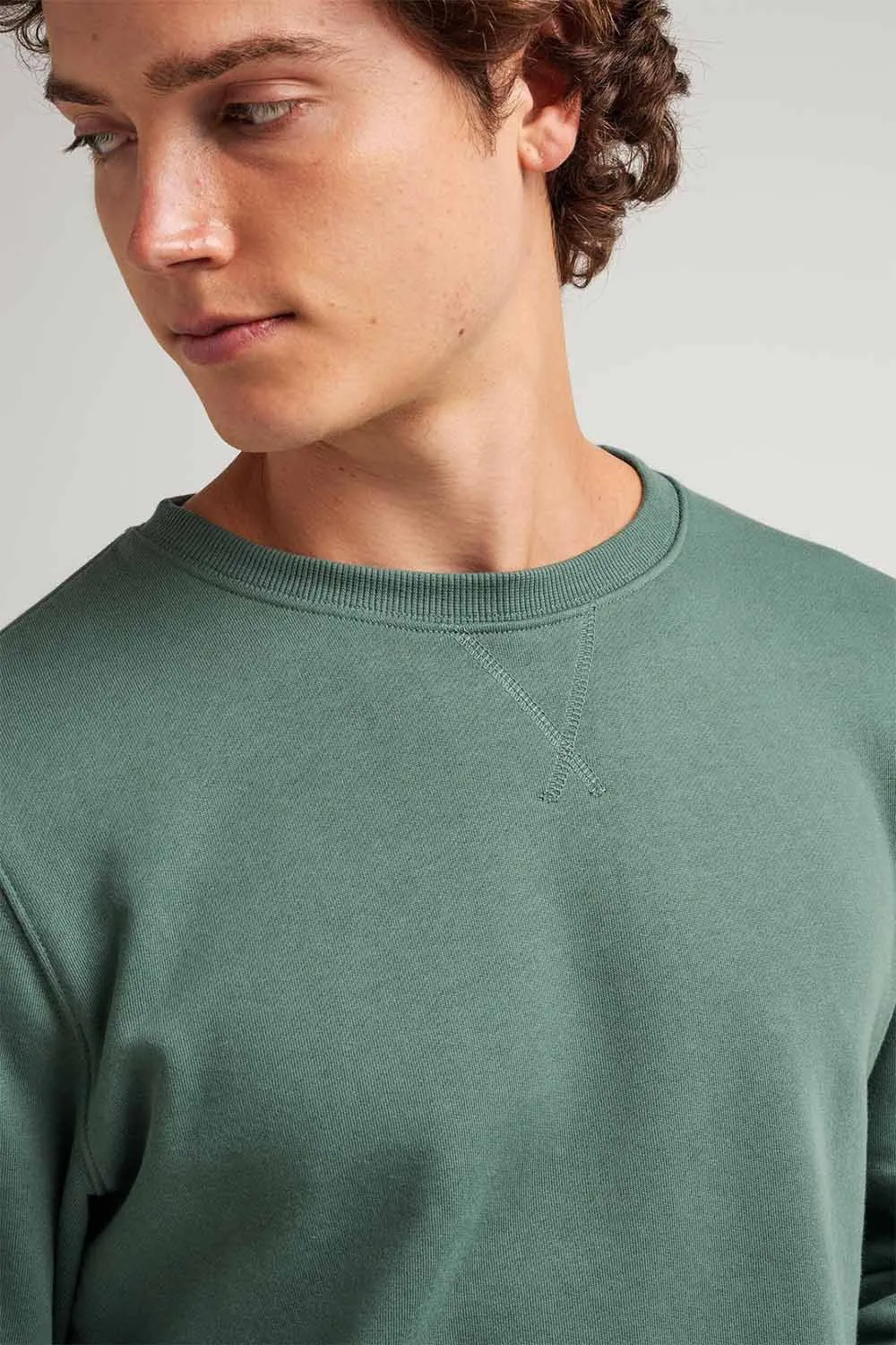 RP CREW SWEATSHIRT Sage Leaf sold by REVOLVR Menswear product image thumbnail 4
