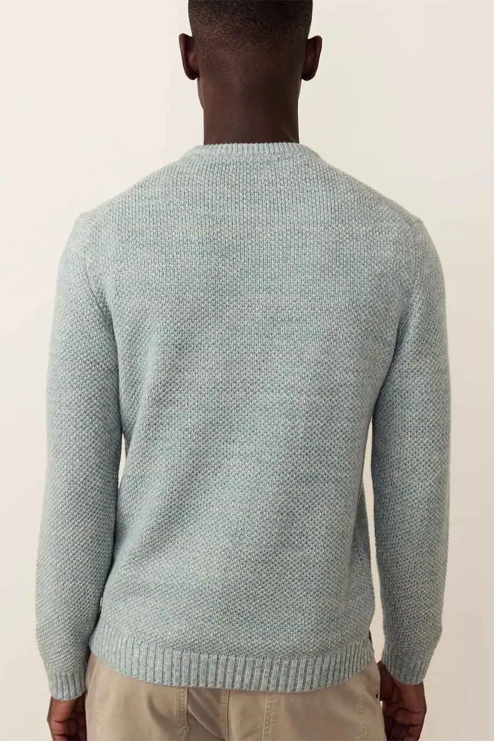 MARL CREW SWEATER Topaz sold by REVOLVR Menswear product image thumbnail 3