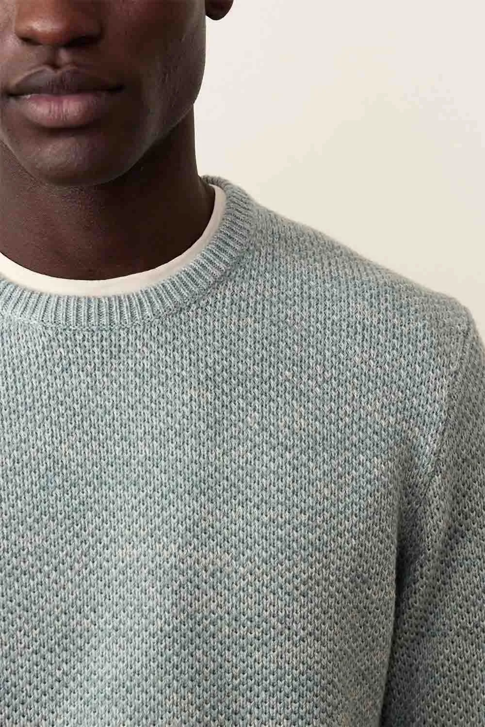 MARL CREW SWEATER Topaz sold by REVOLVR Menswear product image thumbnail 4