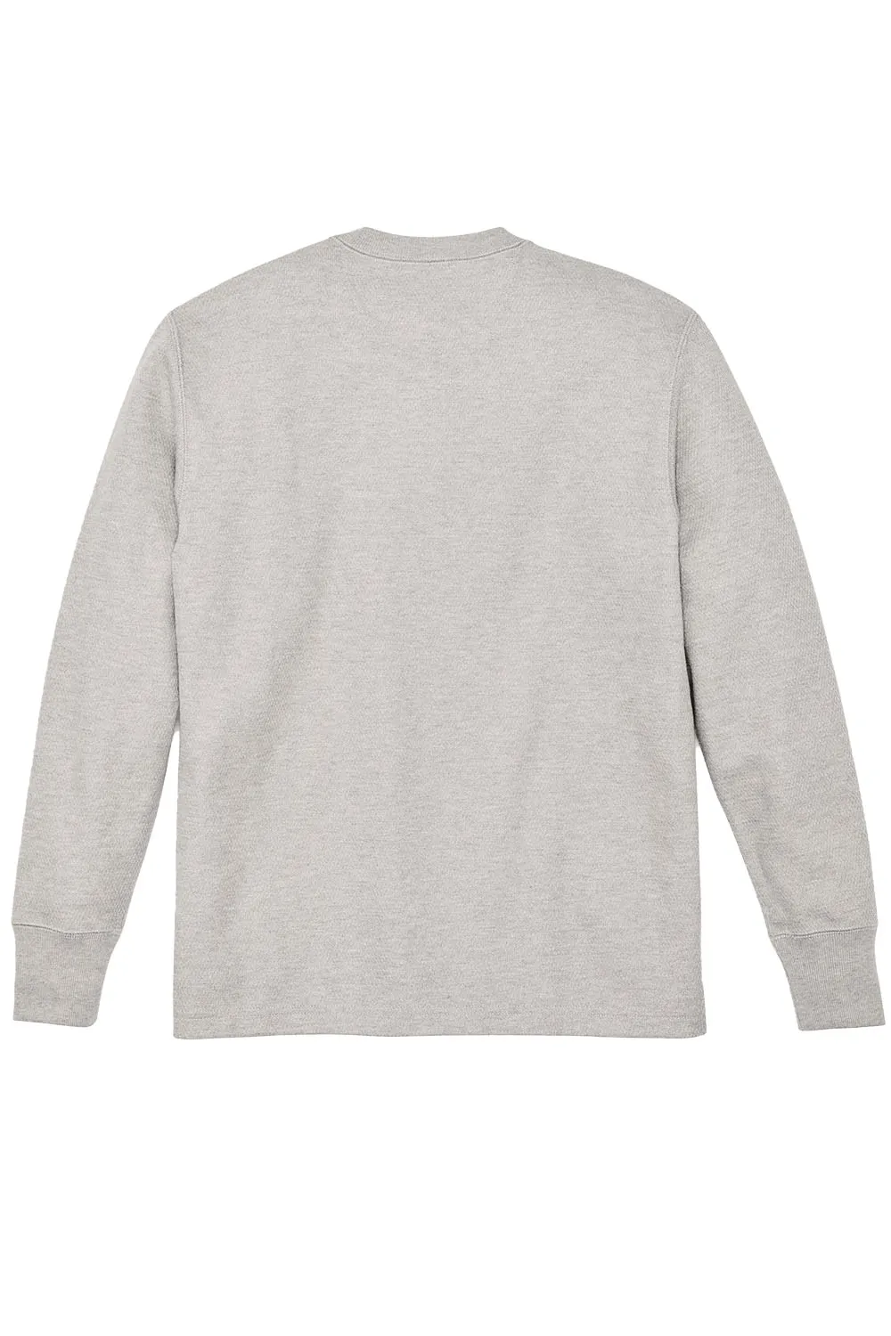 WAFFLE KNIT HENLEY Light Heather Grey sold by REVOLVR Menswear product image thumbnail 3