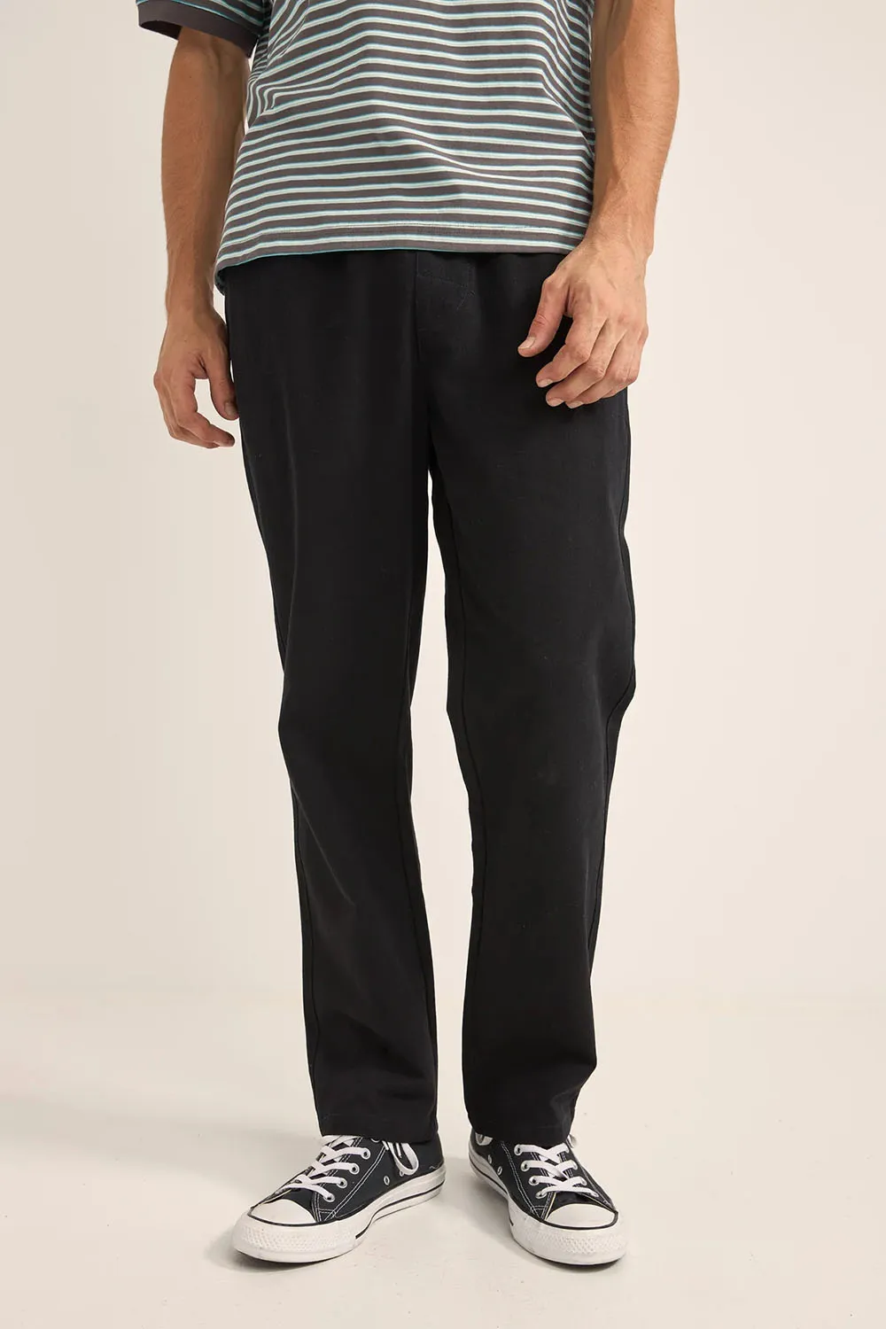 BRUSHED JAM PANT Black sold by REVOLVR Menswear product image thumbnail 3