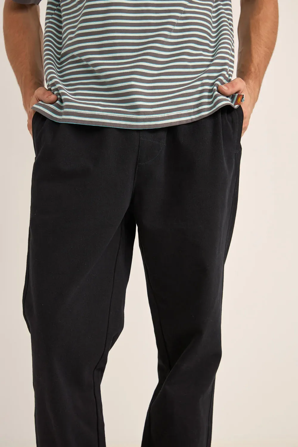 BRUSHED JAM PANT Black sold by REVOLVR Menswear product image thumbnail 5