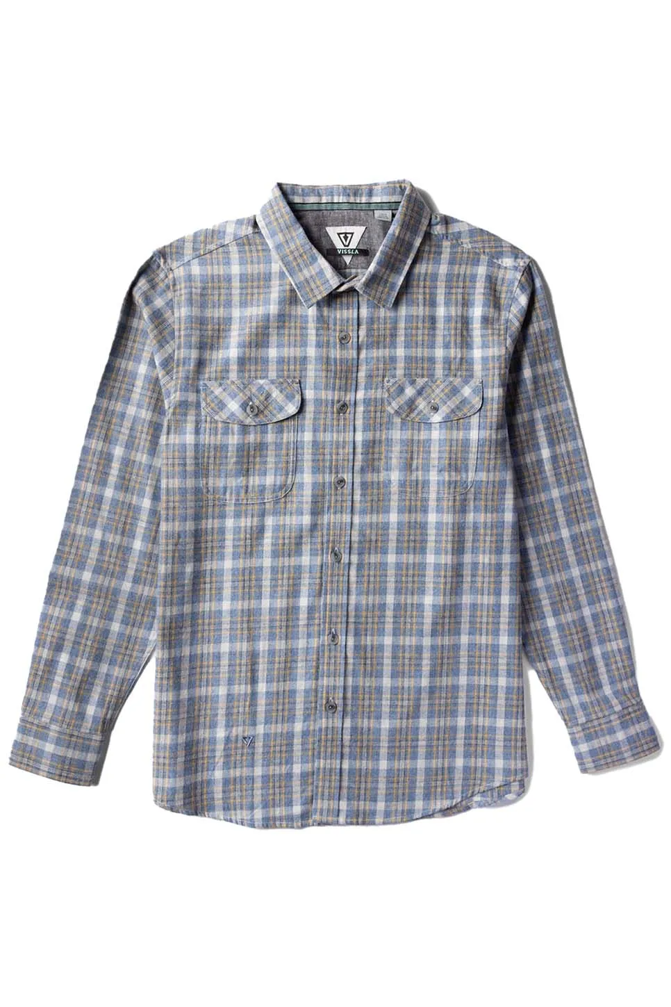 CENTRAL COAST ECO LS FLANNEL Dusk Heather sold by REVOLVR Menswear