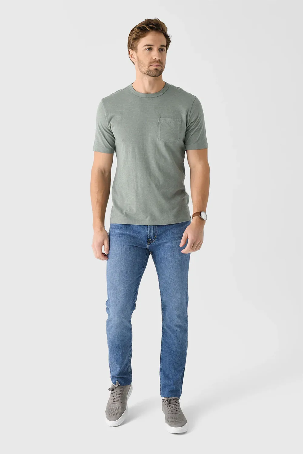 SUNWASHED POCKET TEE Sage Creek sold by REVOLVR Menswear product image thumbnail 3
