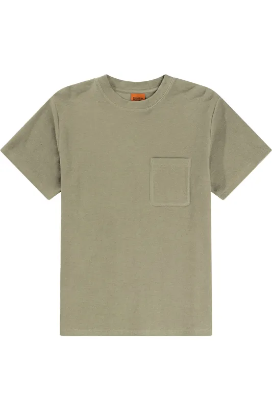 VINTAGE TERRY SS TSHIRT Sage sold by REVOLVR Menswear