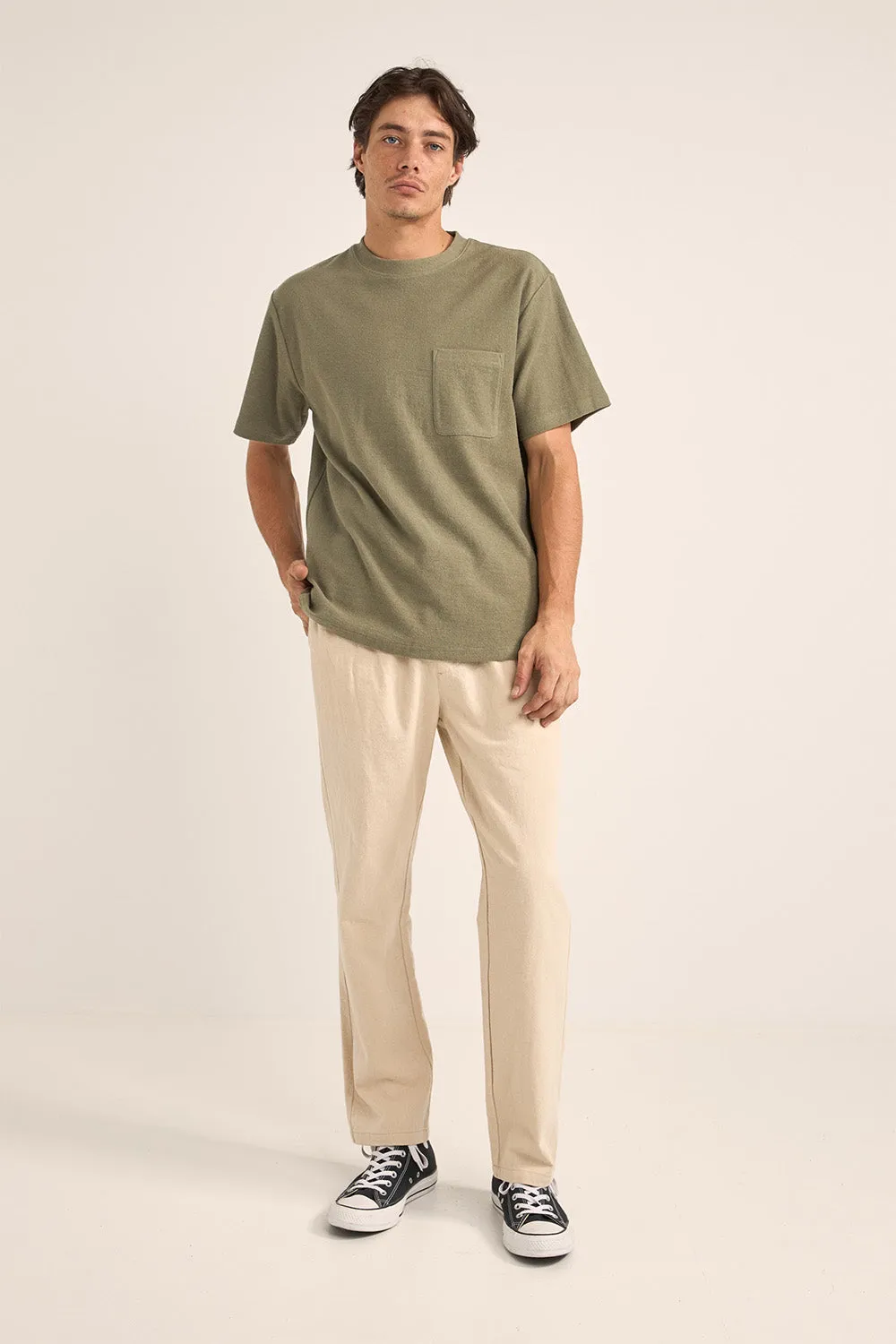 VINTAGE TERRY SS TSHIRT Sage sold by REVOLVR Menswear product image thumbnail 5