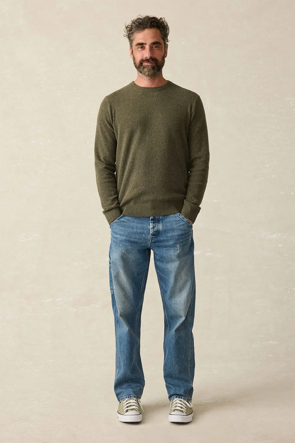 JACKSON CREW SWEATER Olive Heather sold by REVOLVR Menswear product image thumbnail 4