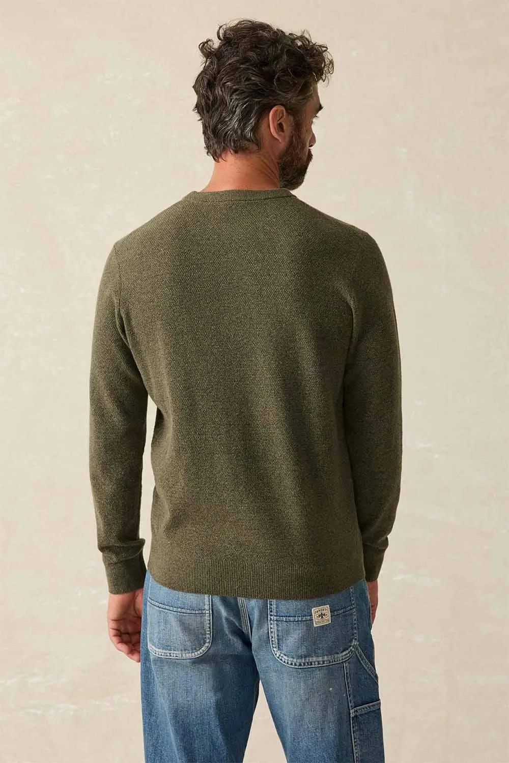 JACKSON CREW SWEATER Olive Heather sold by REVOLVR Menswear product image thumbnail 2