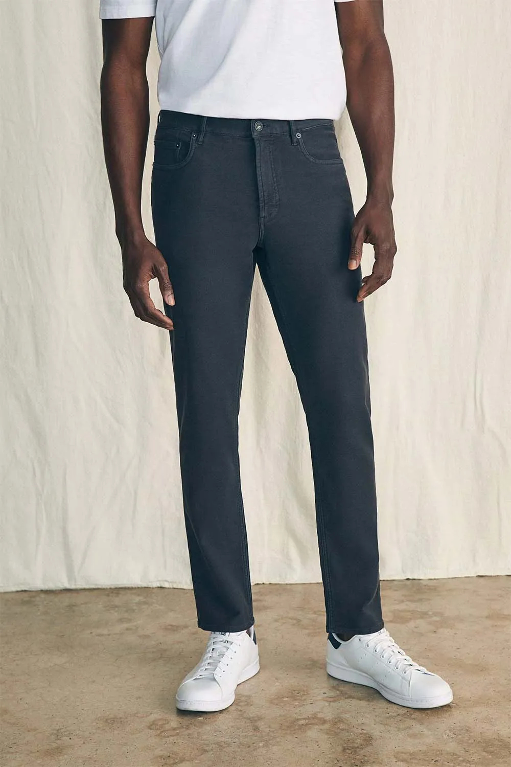 STRETCH TERRY 5 POCKET - ONYX BLACK sold by REVOLVR Menswear product image thumbnail 2