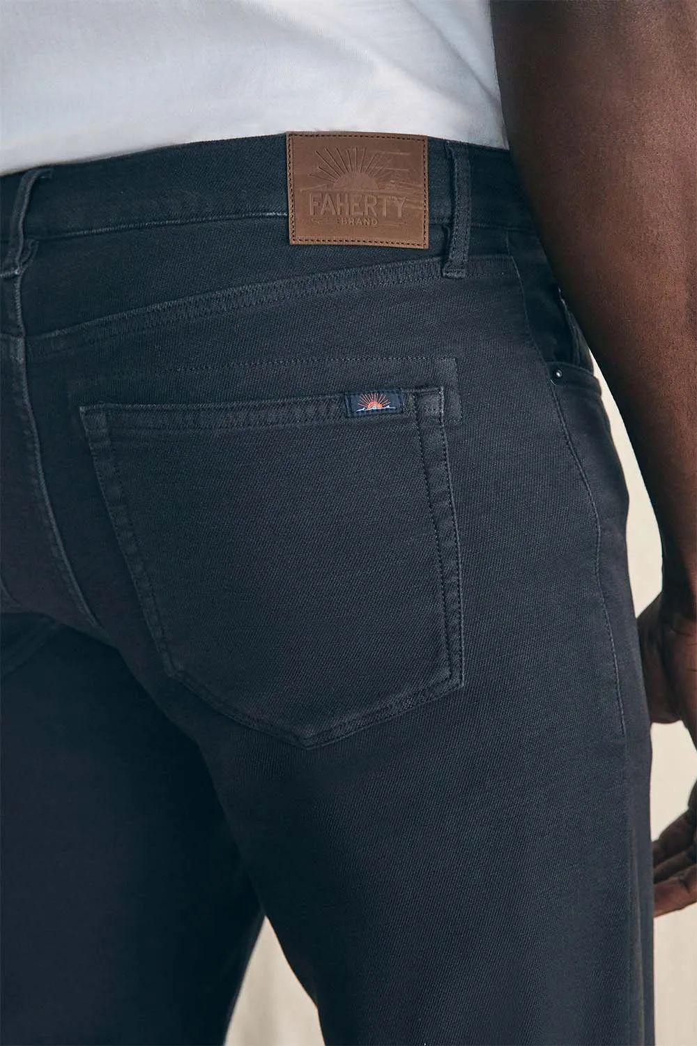 STRETCH TERRY 5 POCKET - ONYX BLACK sold by REVOLVR Menswear product image thumbnail 4