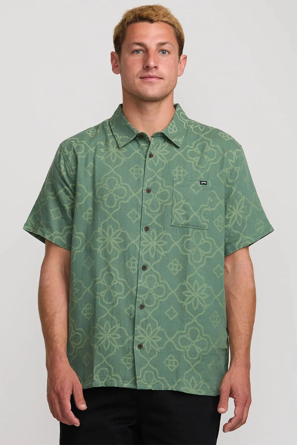 SUNDAYS JACQUARD SS Dark Slate sold by REVOLVR Menswear product image thumbnail 2