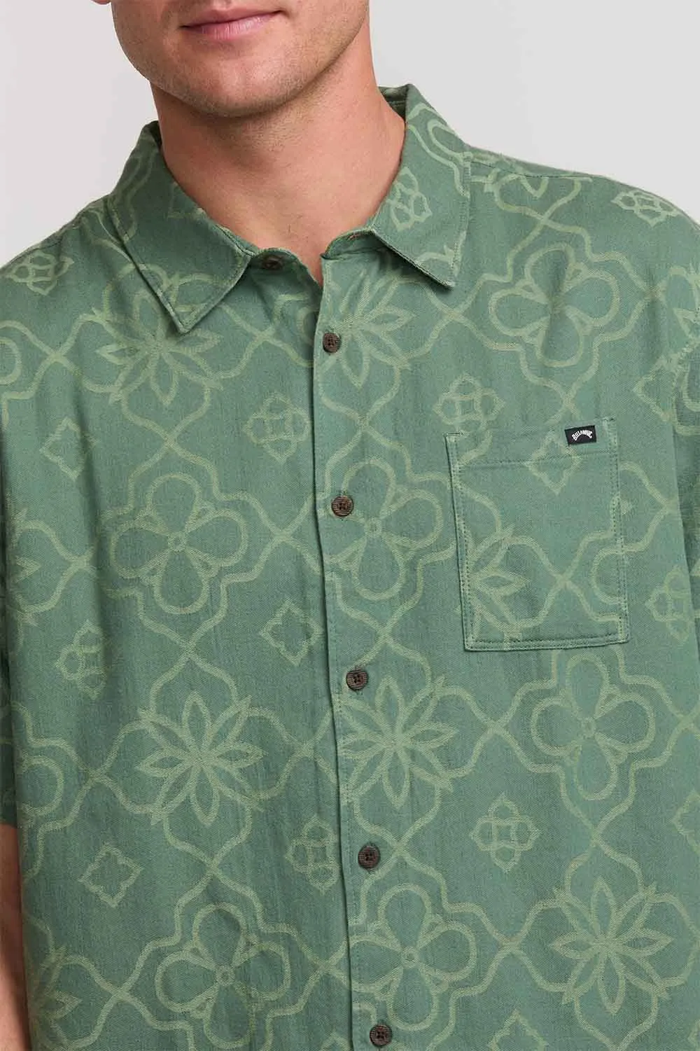 SUNDAYS JACQUARD SS Dark Slate sold by REVOLVR Menswear product image thumbnail 5