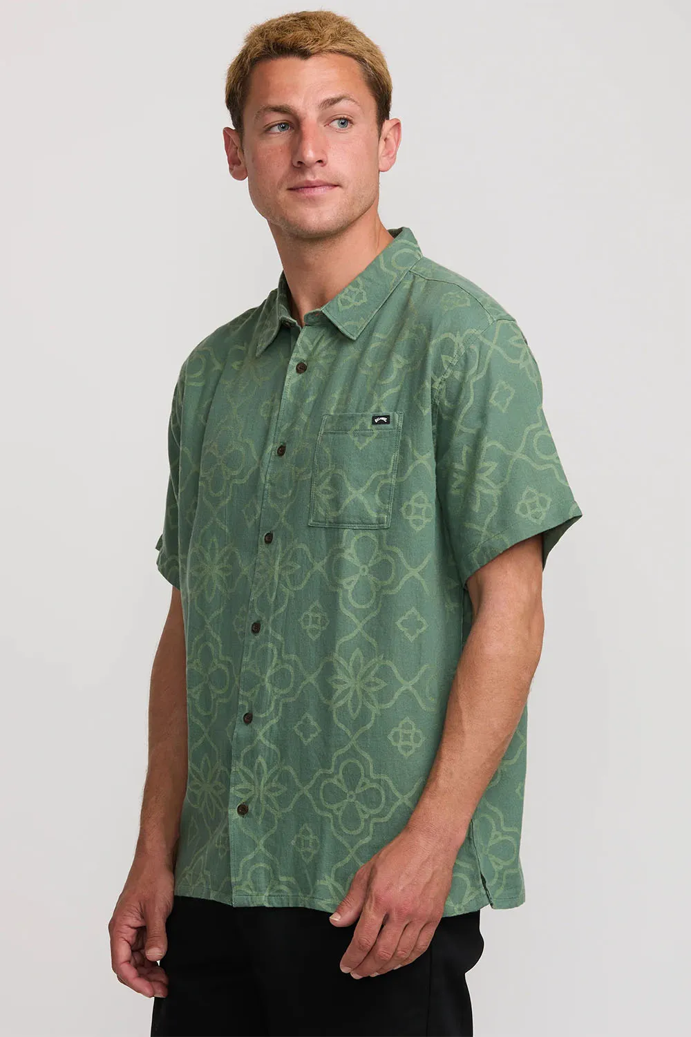 SUNDAYS JACQUARD SS Dark Slate sold by REVOLVR Menswear product image thumbnail 3