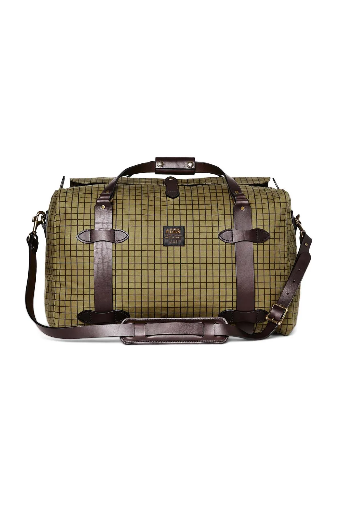 OIL TIN CLOTH DUFFLE Flyway Green sold by REVOLVR Menswear