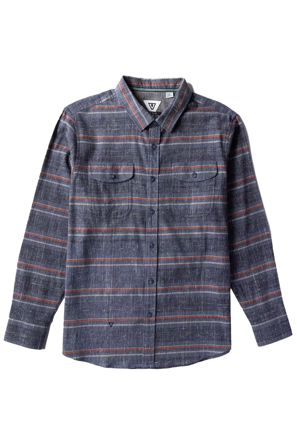 CENTRAL COAST ECO LS FLANNEL Navy Heather sold by REVOLVR Menswear