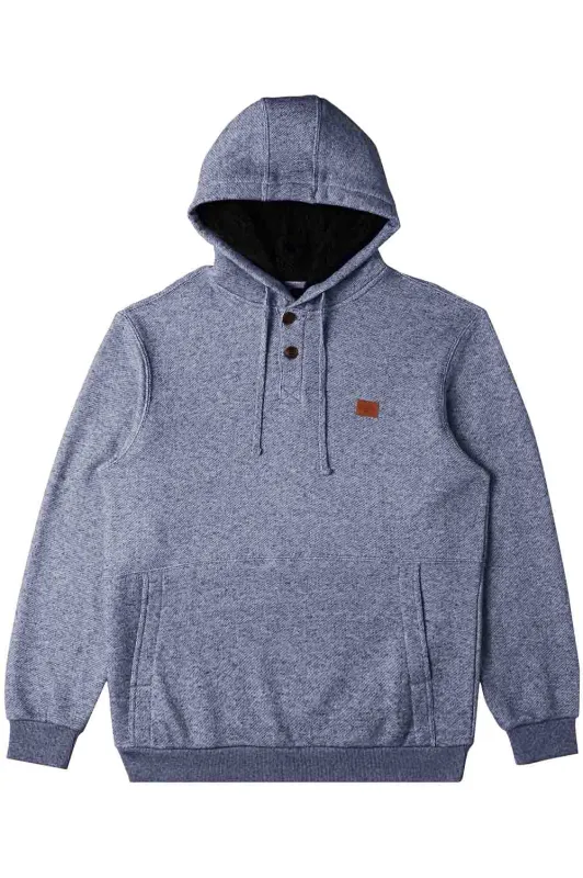 HUDSON PULLOVER Dusty Navy Heather sold by REVOLVR Menswear
