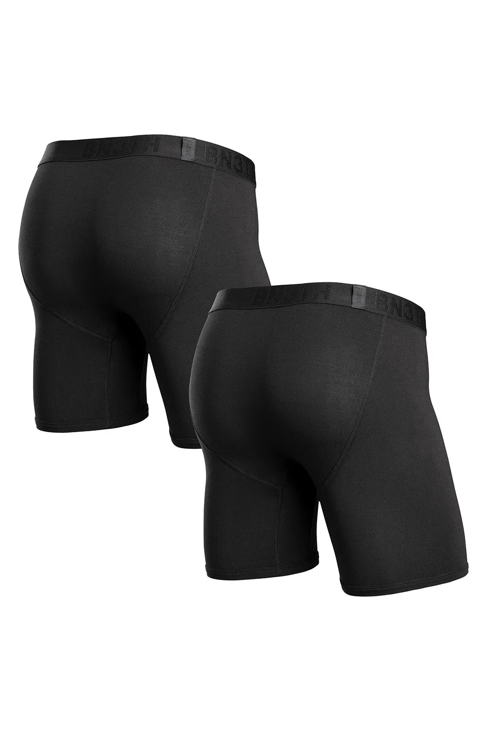 CLASSICS BOXER BRIEF WITH FLY 2 PACK Black/Black sold by REVOLVR Menswear product image thumbnail 2