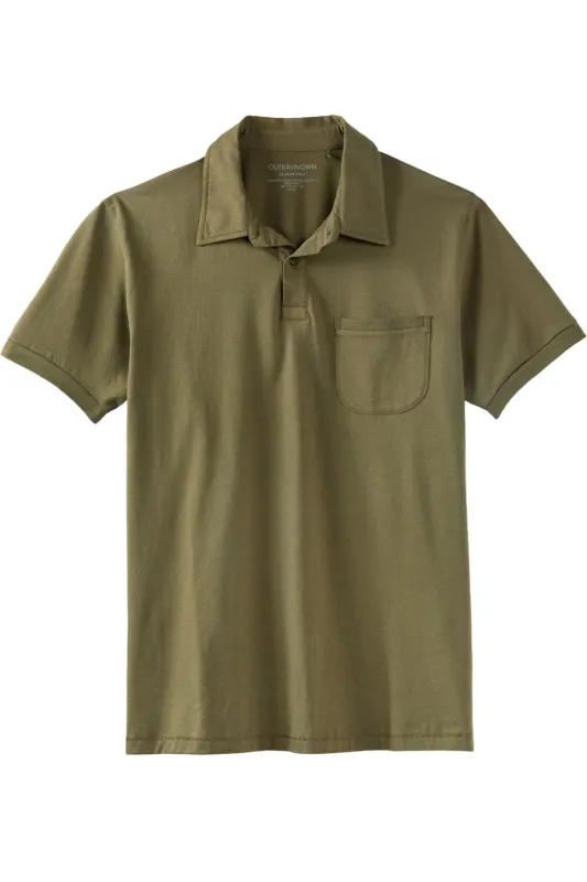 SOJOURN POLO Olive Night sold by REVOLVR Menswear