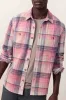 PACIFICA STRETCH SHIRT Pink Multi Plaid sold by REVOLVR Menswear