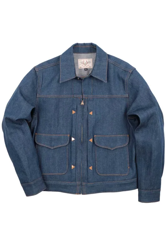 FARO JACKET 12oz Vintage Blue sold by REVOLVR Menswear