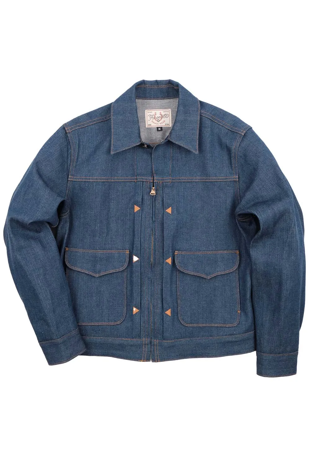 FARO JACKET 12oz Vintage Blue sold by REVOLVR Menswear