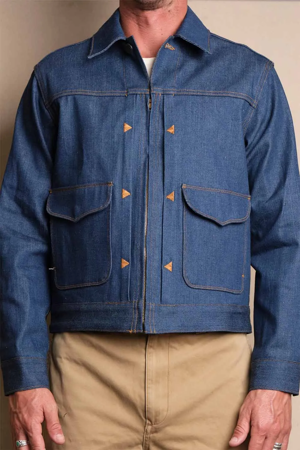 FARO JACKET 12oz Vintage Blue sold by REVOLVR Menswear product image thumbnail 2
