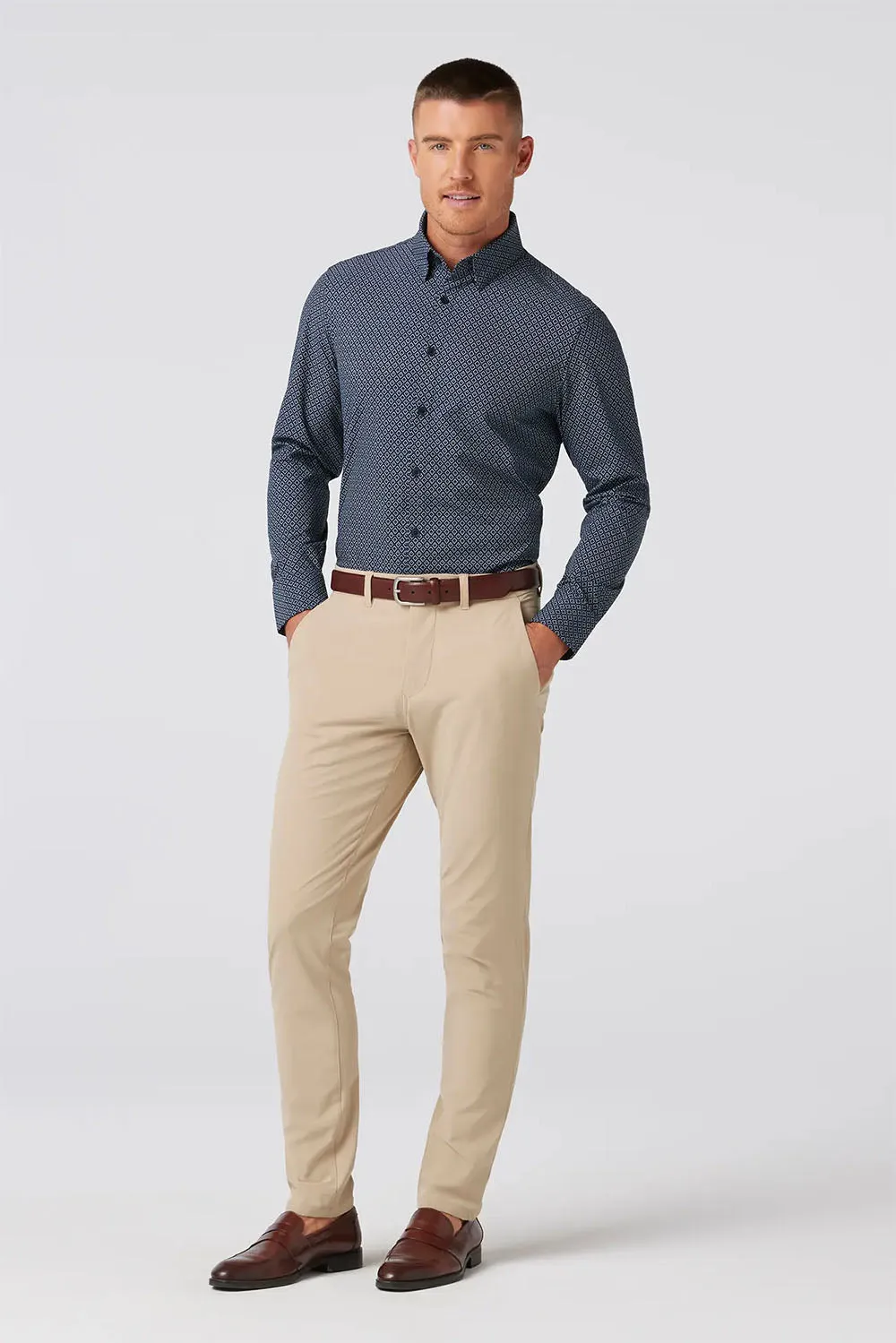 LEEWARD LS Navy Diamond sold by REVOLVR Menswear product image thumbnail 3