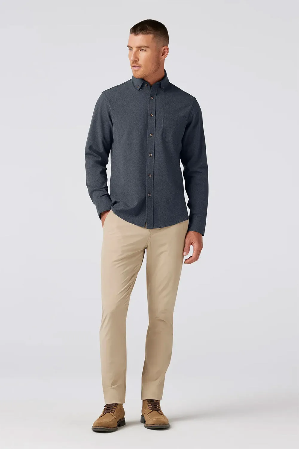 CITY FLANNEL Navy Heather sold by REVOLVR Menswear product image thumbnail 3