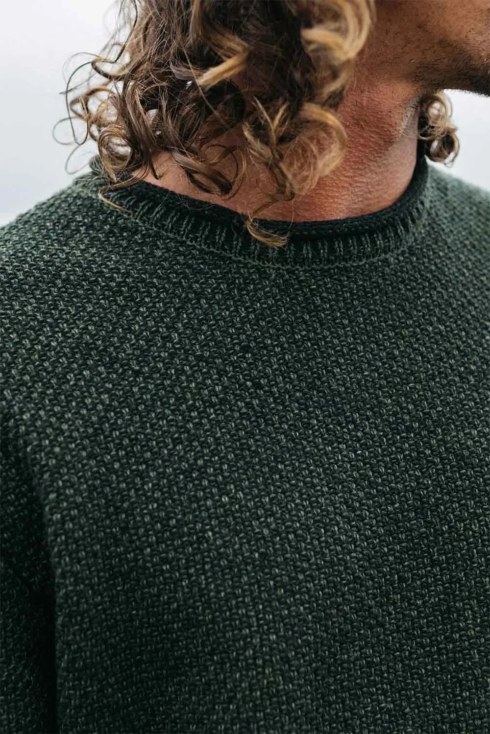 BARENTS JUMPER Olive sold by REVOLVR Menswear product image thumbnail 5