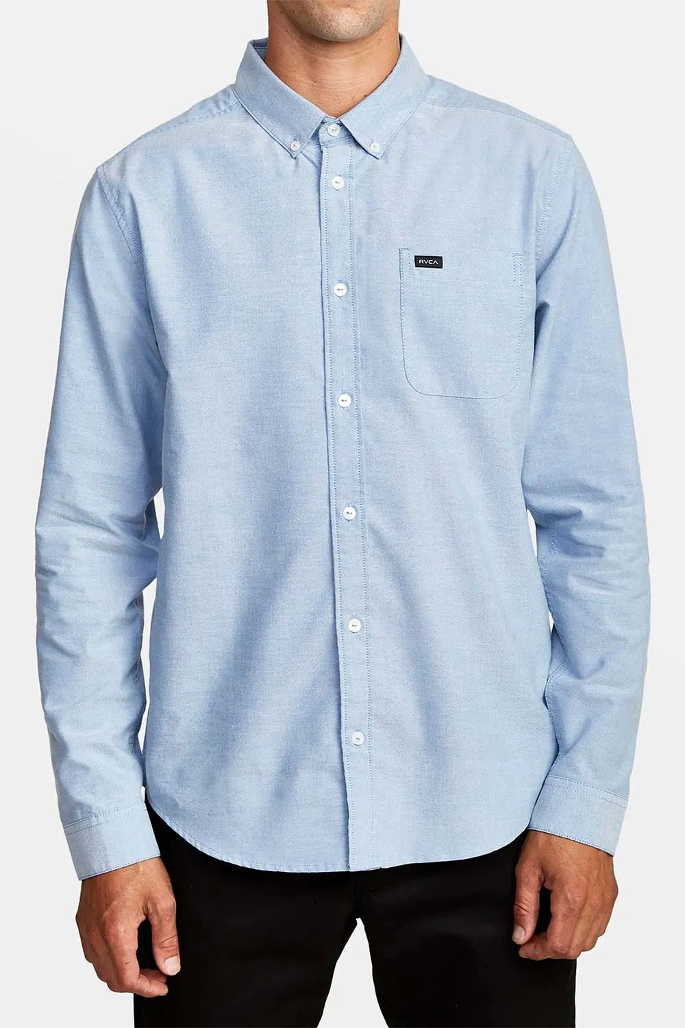 THAT'LL DO STRETCH LS Oxford Blue sold by REVOLVR Menswear