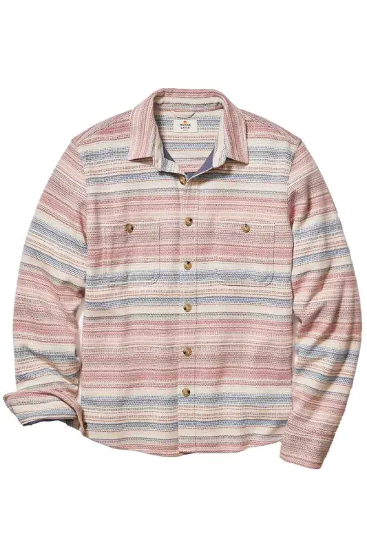 PACIFICA STRETCH SHIRT Warm Baja Stripe sold by REVOLVR Menswear