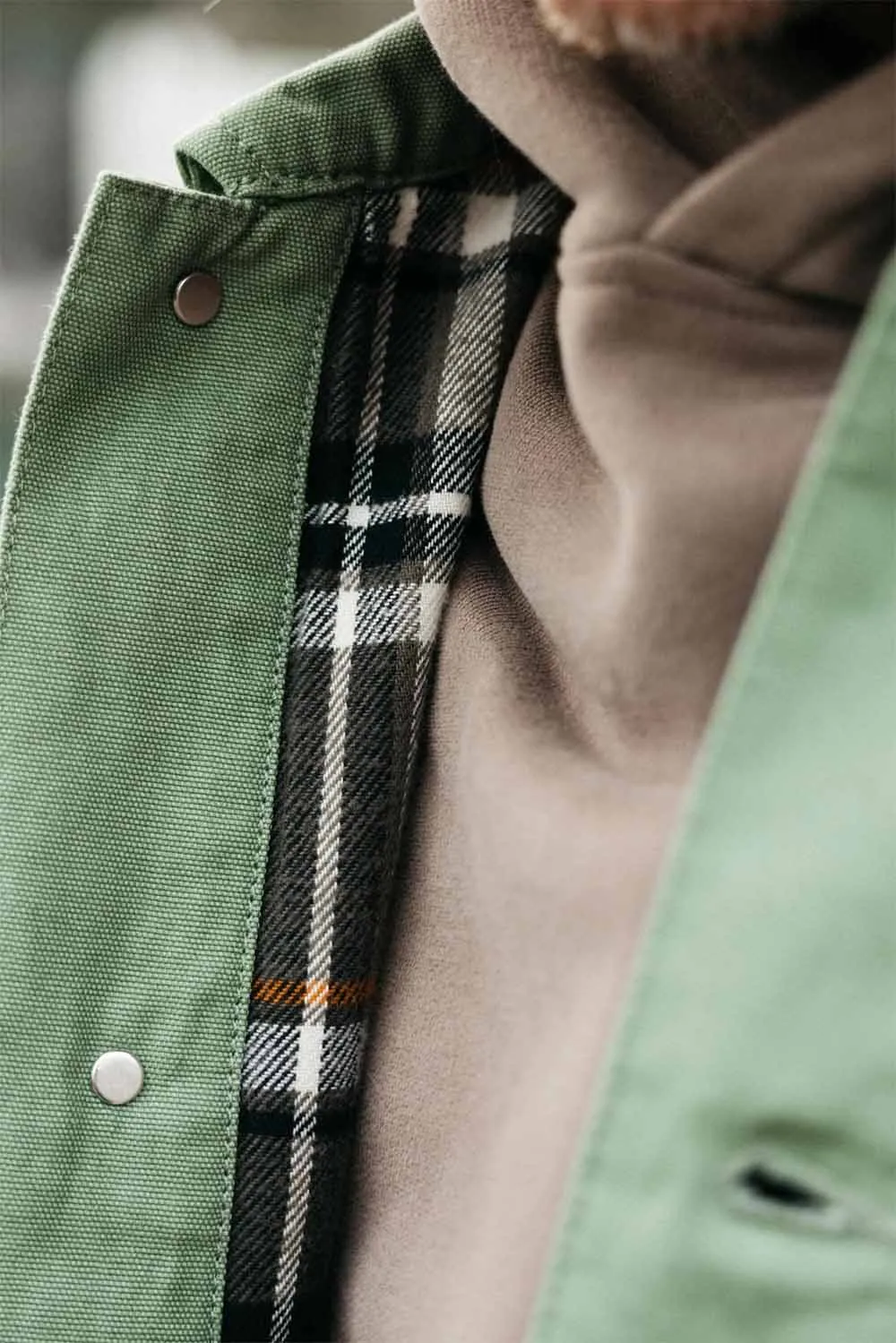 BASSET FLANNEL LINED JACKET Wild Sage sold by REVOLVR Menswear product image thumbnail 4