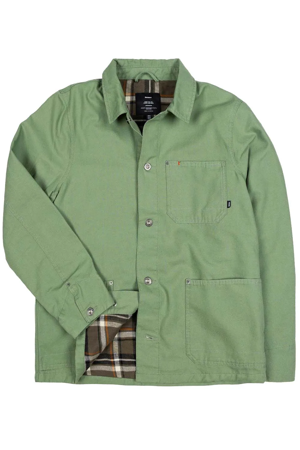 BASSET FLANNEL LINED JACKET Wild Sage sold by REVOLVR Menswear