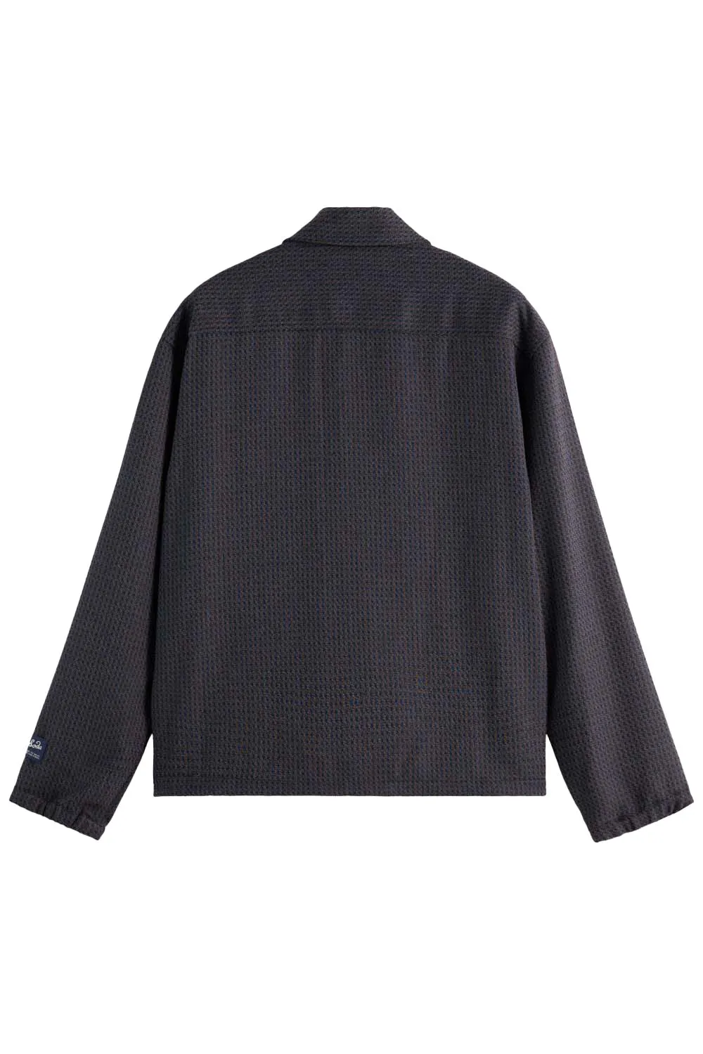 YARN-DYED COACH JACKET Navy Mini Check sold by REVOLVR Menswear product image thumbnail 2