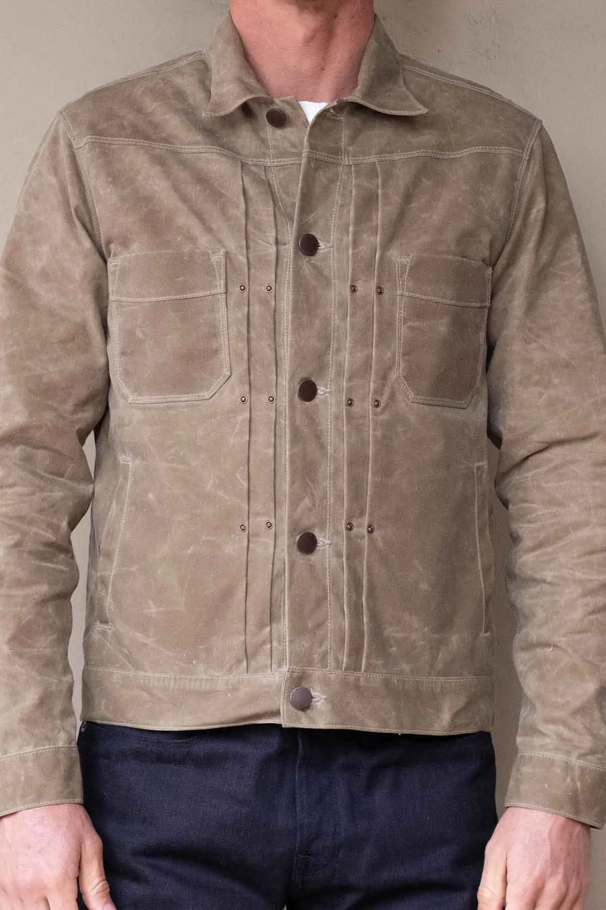 WAXED RIDERS JACKET - TOBACCO/BLACK sold by REVOLVR Menswear product image thumbnail 4